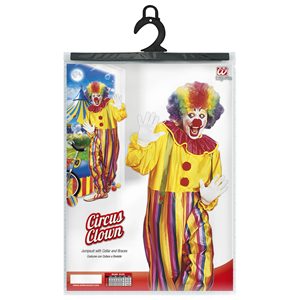 COSTUME VESTITO ABITO TRAVESTIMENTO CARNEVALE COSPLAY ADULTO - CIRCUS CLOWN - 3963