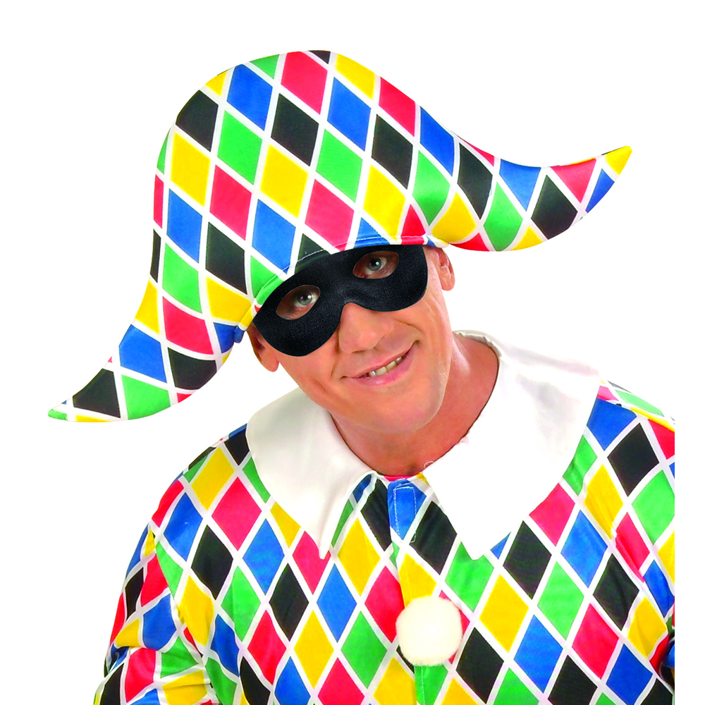 MASCHERINA DOMINO PHANTOM NERO ACCESSORI PER ABITO VESTITO TRAVESTIMENTO CARNEVALE BAMBINO
