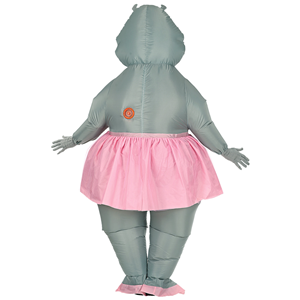 COSTUME IPPOPOTAMO BALLERINA GONFIABILE TRAVESTIMENTO CARNEVALE COSPLAY ADULTO - 75513