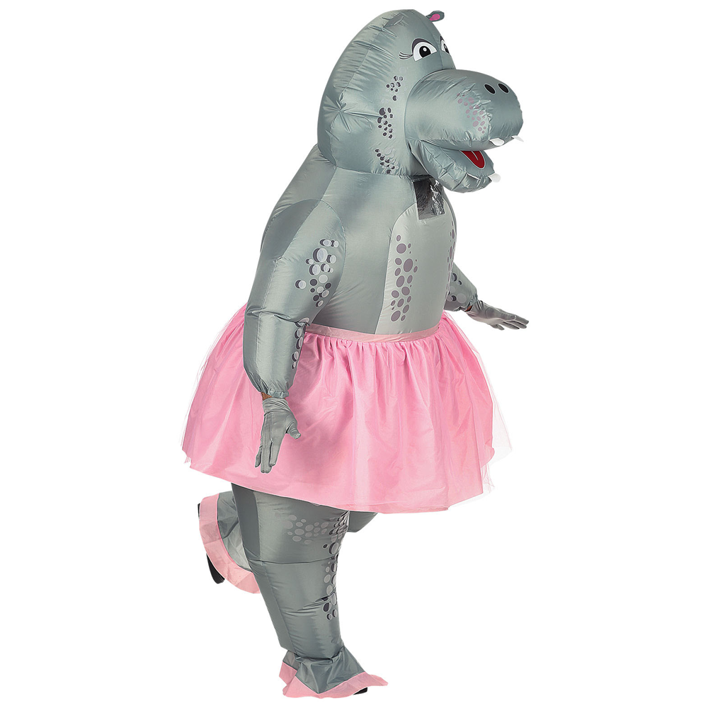 COSTUME IPPOPOTAMO BALLERINA GONFIABILE TRAVESTIMENTO CARNEVALE COSPLAY ADULTO - 75513