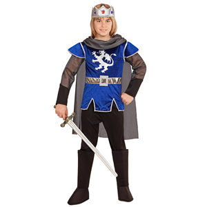 VESTITO CARNEVALE + ACCESSORI RE ARTÙ COSTUME SPADA ANTICA CON FODERO 5/7 ANNI TRAVESTIMENTO - 0550+86244