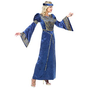 COSTUME VESTITO ABITO TRAVESTIMENTO CARNEVALE COSPLAY ADULTO DONNA - DAMA DEL RINASCIMENTO - 0732
