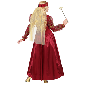 COSTUME VESTITO ABITO TRAVESTIMENTO CARNEVALE COSPLAY ADULTO DONNA - PRINCIPESSA MEDIEVALE - 0733