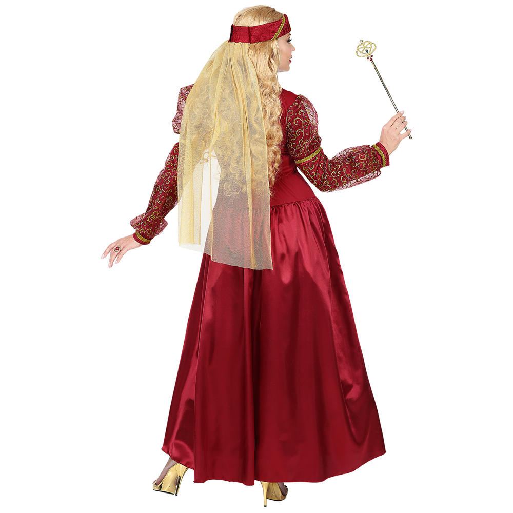 COSTUME VESTITO ABITO TRAVESTIMENTO CARNEVALE COSPLAY ADULTO DONNA - PRINCIPESSA MEDIEVALE - 0733