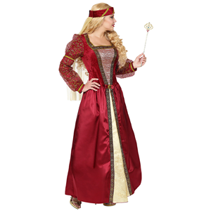 COSTUME VESTITO ABITO TRAVESTIMENTO CARNEVALE COSPLAY ADULTO DONNA - PRINCIPESSA MEDIEVALE - 0733