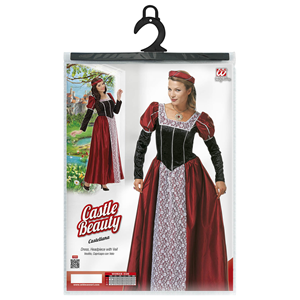 COSTUME VESTITO ABITO TRAVESTIMENTO CARNEVALE COSPLAY DONNA ADULTO - CASTELLANA - 3548