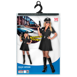 VESTITO CARNEVALE + ACCESSORI POLIZIOTTA VESTITO PISTOLA CALZE CAPPELLO OCCHIALI TG XL TRAVESTIMENTO - 0508 Adulto+2775P+4750R+95719 