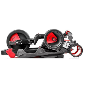 Triciclo Galileo - Bicicletta Passeggino Evolutivo - Pieghevole - 4 in 1 - Nero e Rosso - Età 1/3 Anni - 50516