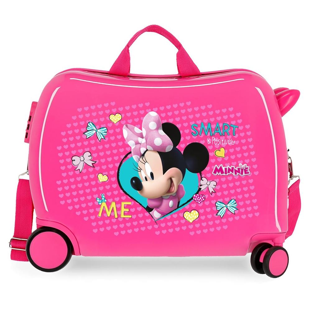 TROLLEY DA VIAGGIO MINNIE MOUSE DISNEY IN ABS BAGAGLIO CAVALCABILE VALIGIA 50X38X20 CM - 22398E1
