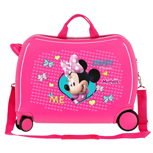 TROLLEY DA VIAGGIO MINNIE MOUSE DISNEY IN ABS BAGAGLIO CAVALCABILE VALIGIA 50X38X20 CM - 22398E1
