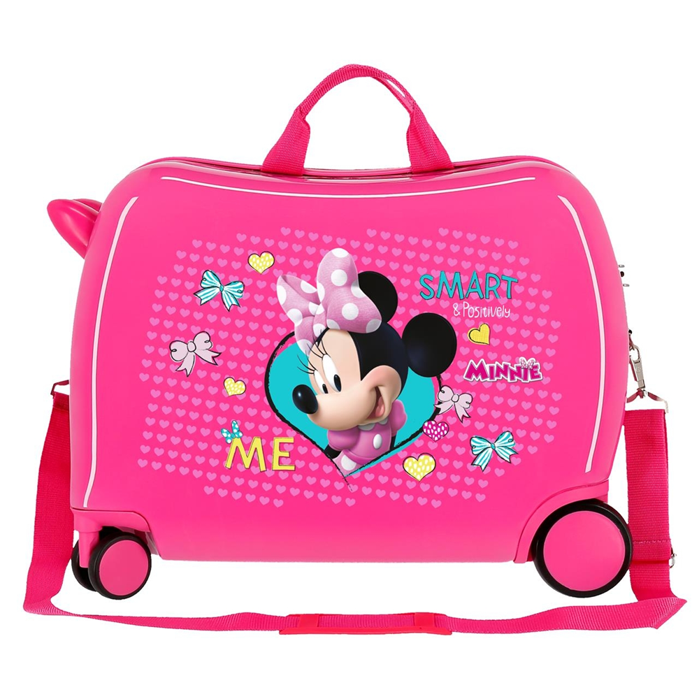 TROLLEY DA VIAGGIO MINNIE MOUSE DISNEY IN ABS BAGAGLIO CAVALCABILE VALIGIA 50X38X20 CM - 22398E1