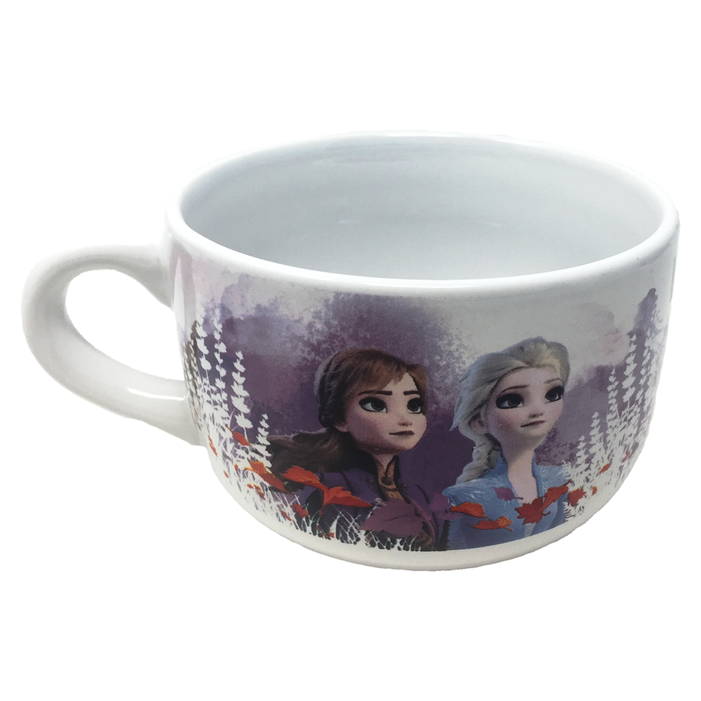 CARTOON GROUP ITALIA :: Tazza Larga da Latte in Ceramica Jumbo Frozen II  Elsa Anna Olaf Disney - In Confezione Regalo - D00416MC FROZEN