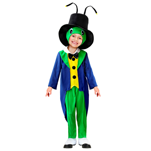 COSTUME VESTITO ABITO TRAVESTIMENTO CARNEVALE BAMBINO CAVALLETTA GRILLO - 0169