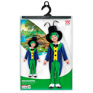 COSTUME VESTITO ABITO TRAVESTIMENTO CARNEVALE BAMBINO CAVALLETTA GRILLO - 0169