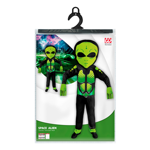 COSTUME VESTITO ABITO TRAVESTIMENTO CARNEVALE BAMBINO EXTRATERRESTRE ALIENO - 0193