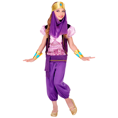 COSTUME VESTITO ABITO TRAVESTIMENTO CARNEVALE BAMBINA PRINCIPESSA ARABA - JASMINE 7574