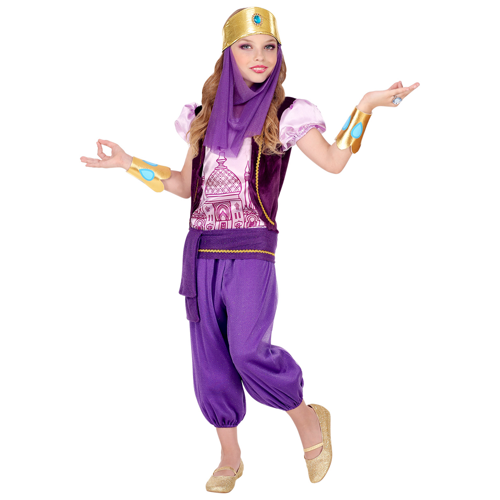 COSTUME VESTITO ABITO TRAVESTIMENTO CARNEVALE BAMBINA PRINCIPESSA ARABA - JASMINE 7574
