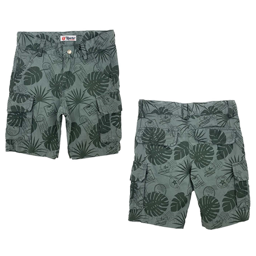 BERMUDA PANTALONCINO YOURS BABY BAMBINO VERDE TAGLIE 3/7 ANNI-Y8080