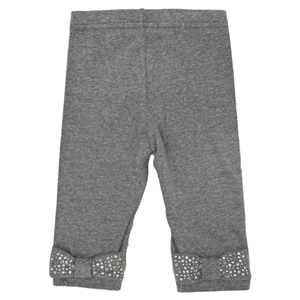LEGGINS LUNGO DADDATO NEONATA 9 MESI GRIGIO-12617