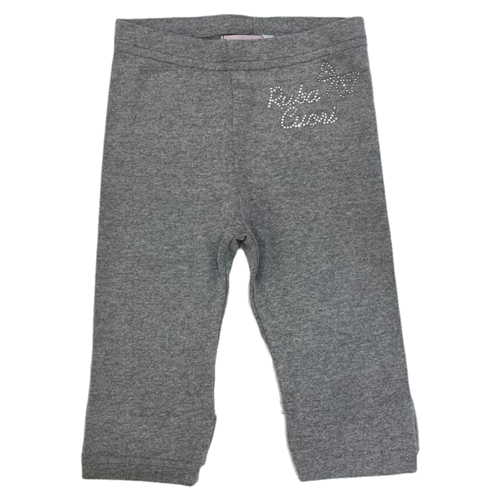 LEGGINS LUNGO DADDATO NEONATA 9 MESI GRIGIO-12617