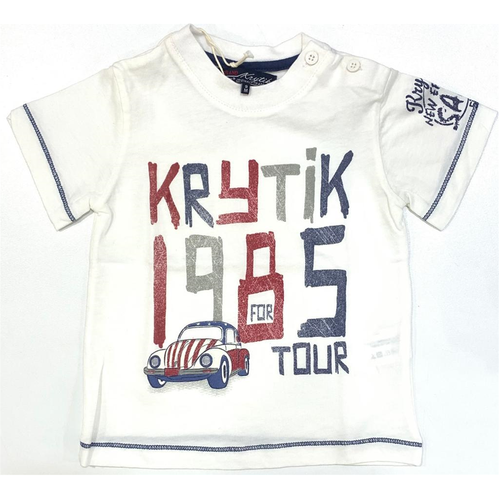 T-SHIRT M.C. KRYTIK NEONATO 9 MESI BIANCO-79241