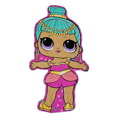 TELO MARE LOL SURPRISE GENIE SAGOMATO IN MICROCOTONE CM.140X70 100%PL-LOL0061
