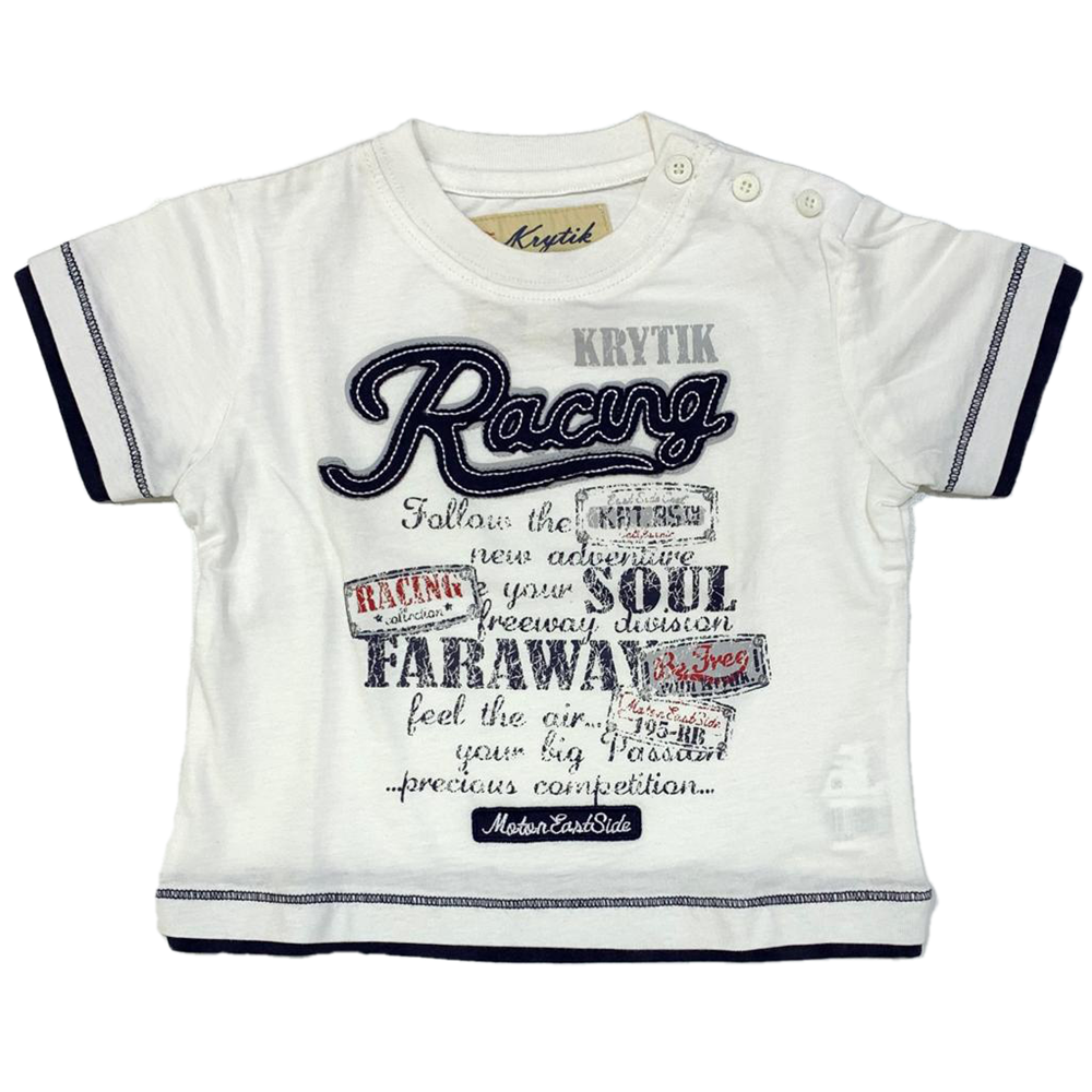 T-SHIRT M.C. KRYTIK NEONATO 9 MESI BIANCO-59011