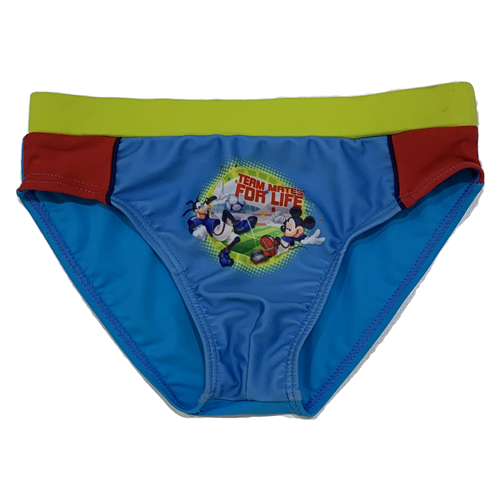 COSTUME MARE TOPOLINO MICKEY DISNEY SLIP MUTANDINA BAMBINO AZZURRO 6 ANNI D92301