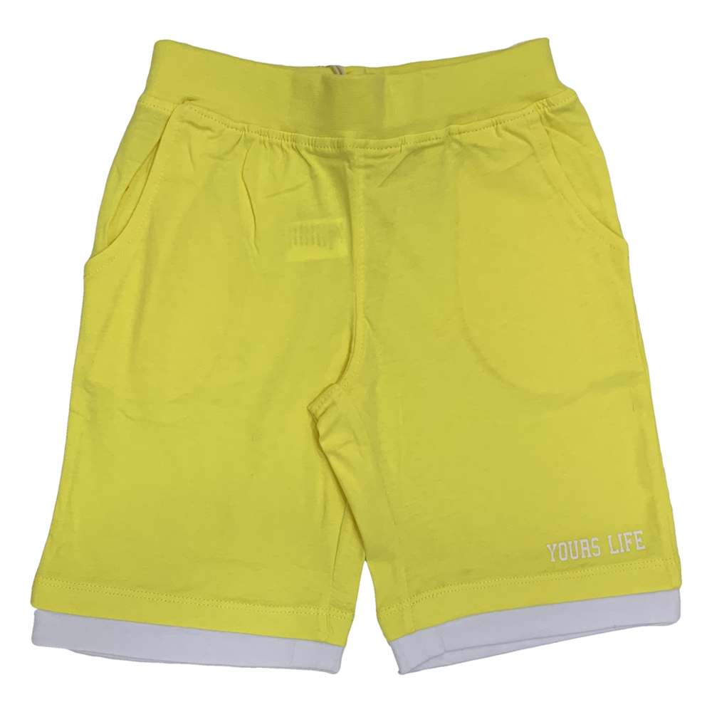 BERMUDA PANTALONCINO YOURS BABY BAMBINO VERDE TAGLIE 3/7 ANNI-B3004/G