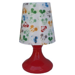 LUCE LAMPADA MICKEY MOUSE DISNEY TOPOLINO COMODINO A BATTERIE CONFEZIONE REGALO - WD21231