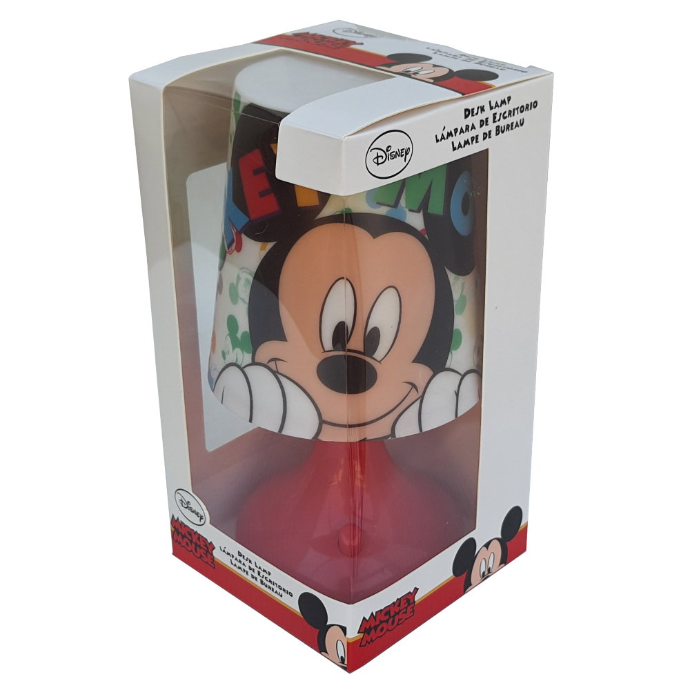 LUCE LAMPADA MICKEY MOUSE DISNEY TOPOLINO COMODINO A BATTERIE CONFEZIONE REGALO - WD21231