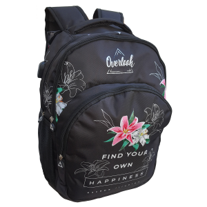 ZAINO OVERLOOK MULTITASCHE SCUOLA VIAGGIO TEMPO LIBERO 46x31x15 CM - OV0602A/N