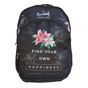 ZAINO OVERLOOK MULTITASCHE SCUOLA VIAGGIO TEMPO LIBERO 46x31x15 CM - OV0602A/N