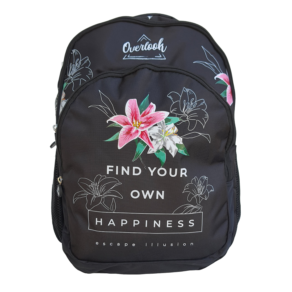 ZAINO OVERLOOK MULTITASCHE SCUOLA VIAGGIO TEMPO LIBERO 46x31x15 CM - OV0602A/N