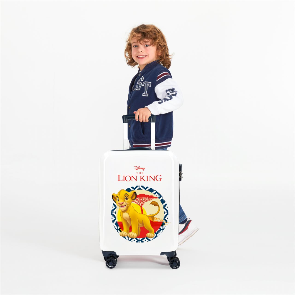 TROLLEY DA VIAGGIO SIMBA RE LEONE DISNEY VALIGIA IN ABS BAGAGLIO A MANO 55X38X20 - 2448762