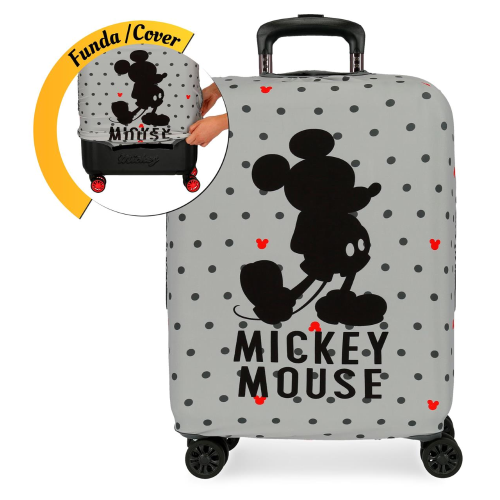 COPERTURA PER TROLLEY 68 CM MICKEY MOUSE DISNEY TOPOLINO COPRIVALIGIA ANTIGRAFFIO LAVABILE - 3736861