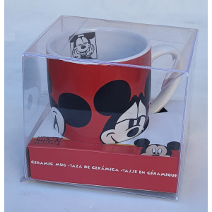 TAZZA MUG MICKEY MOUSE DISNEY TOPOLINO CERAMICA CONICA ML. 340 CON CONFEZIONE - WD21445/1