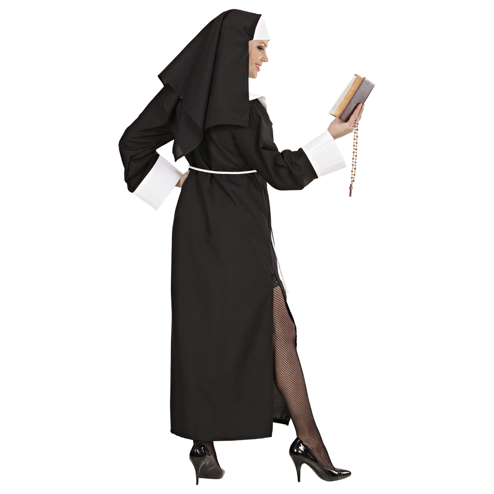 COSTUME VESTITO ABITO TRAVESTIMENTO CARNEVALE COSPLAY DONNA ADULTO - SUOR TERESA - 4459