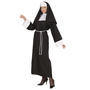 COSTUME VESTITO ABITO TRAVESTIMENTO CARNEVALE COSPLAY DONNA ADULTO - SUOR TERESA - 4459