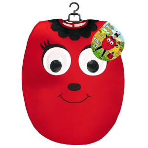 COSTUME VESTITO ABITO TRAVESTIMENTO CARNEVALE COCCINELLA DAGLI OCCHI GRANDI PETTORINA E COPRICAPO 2/4 ANNI - 01472
