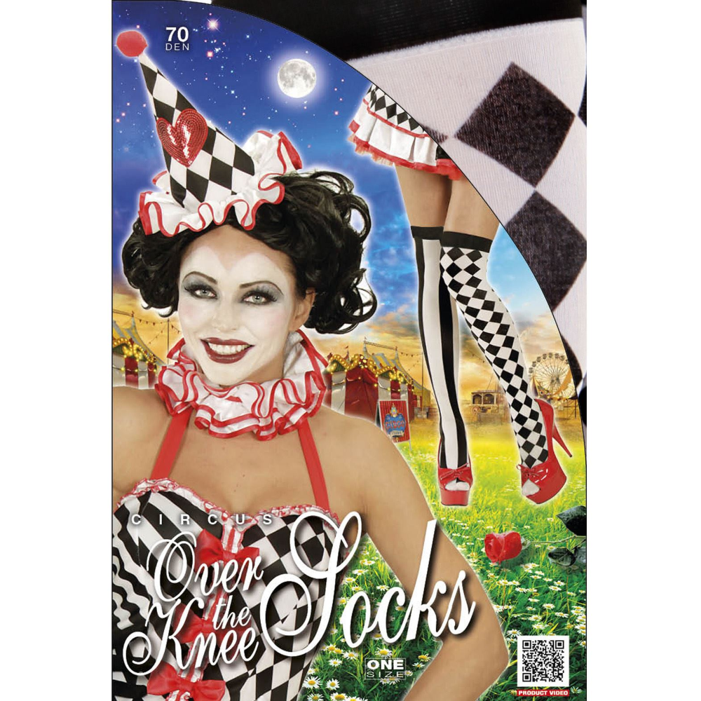 VESTITO CARNEVALE + ACCESSORI ARLECCHINA ABITO COPRICAPO SCETTRO CALZE 8/10 ANNI TRAVESTIMENTO - 1902+1914K+30005