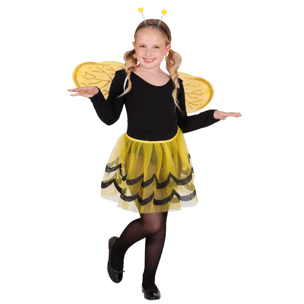SET APE ACCESSORI ALI CERCHIETTO GONNA VESTITO TRAVESTIMENTO CARNEVALE BAMBINA