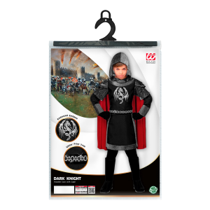 COSTUME VESTITO ABITO TRAVESTIMENTO CARNEVALE HALLOWEEN COSPLAY BAMBINO CAVALIERE OSCURO - 0696