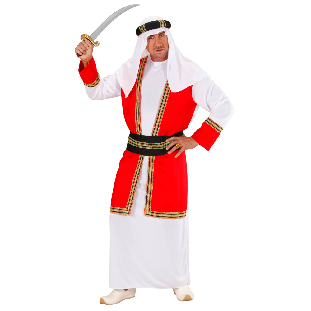 COSTUME VESTITO ABITO TRAVESTIMENTO CARNEVALE COSPLAY UOMO ADULTO - PRINCIPE ARABO - 8918