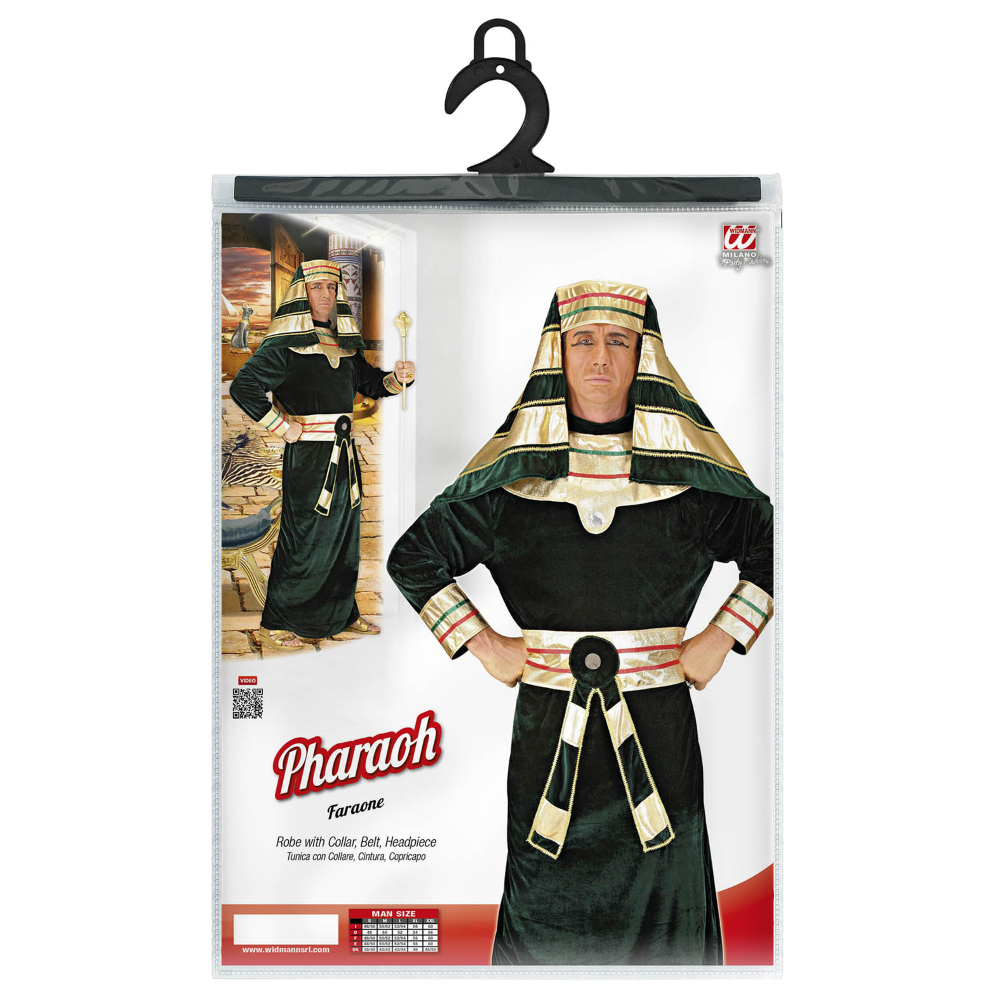 COSTUME VESTITO ABITO TRAVESTIMENTO CARNEVALE COSPLAY ADULTO - FARAONE - 3265