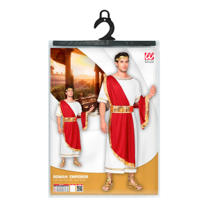COSTUME VESTITO ABITO TRAVESTIMENTO CARNEVALE COSPLAY ADULTO - IMPERATORE ROMANO - 0911