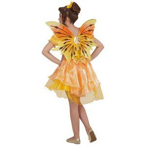 COSTUME VESTITO ABITO TRAVESTIMENTO CARNEVALE BAMBINA FATINA DELL'ESTATE VESTITO E ALI 4/10 ANNI - 4907
