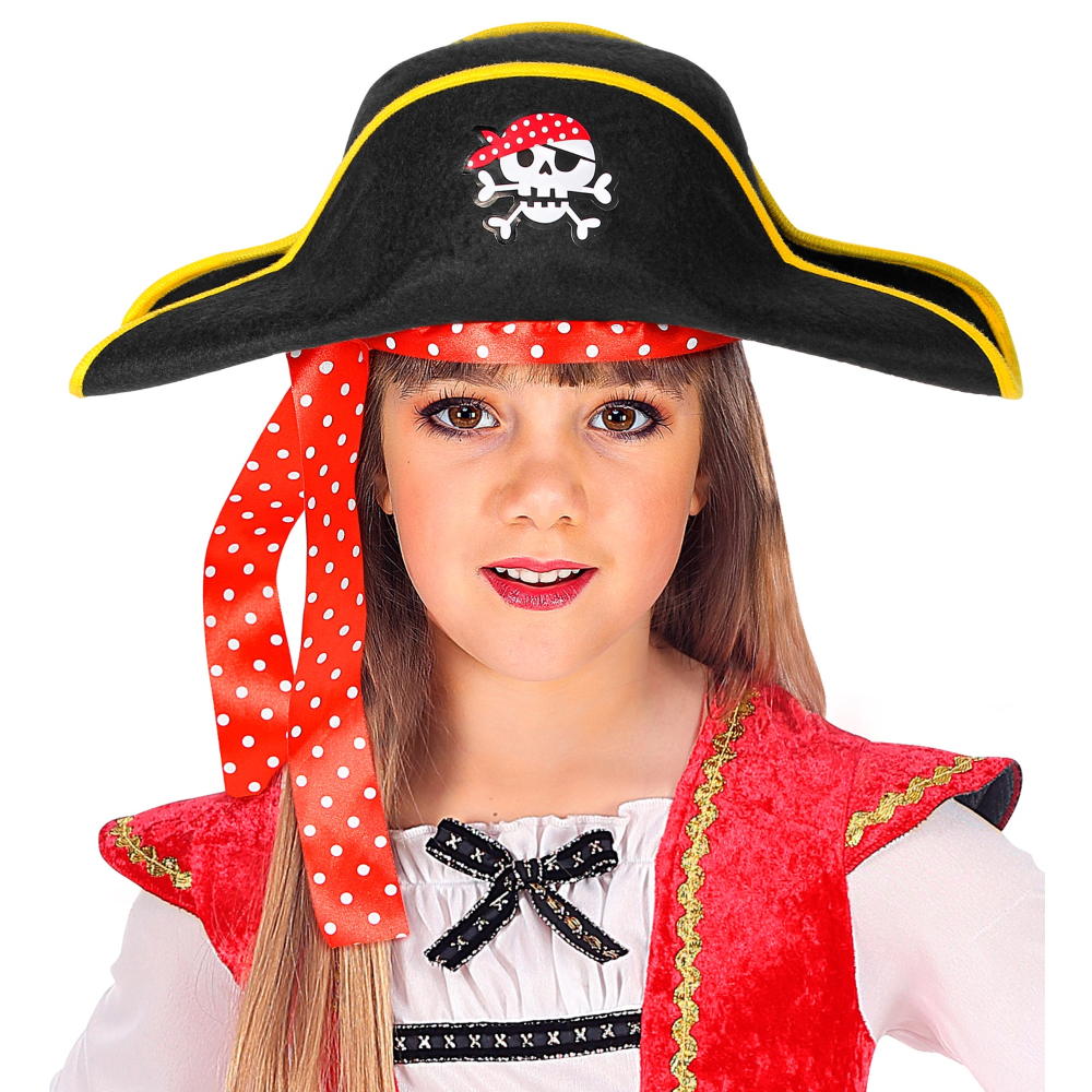 CAPPELLO PIRATA ACCESSORI ABITO VESTITO CARNEVALE BAMBINO - 01888