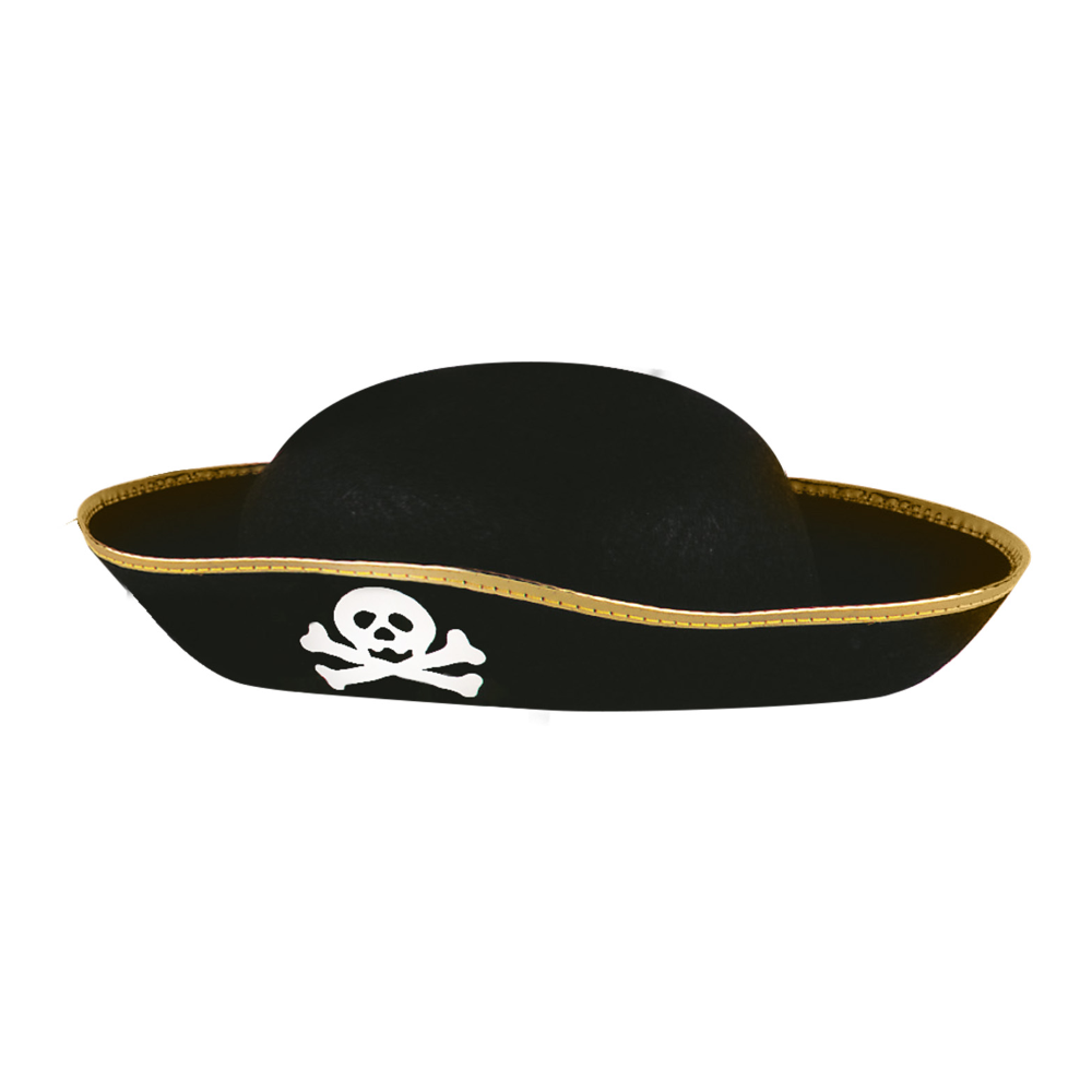 CAPPELLO PIRATA ACCESSORI ABITO VESTITO CARNEVALE BAMBINO - 3413P