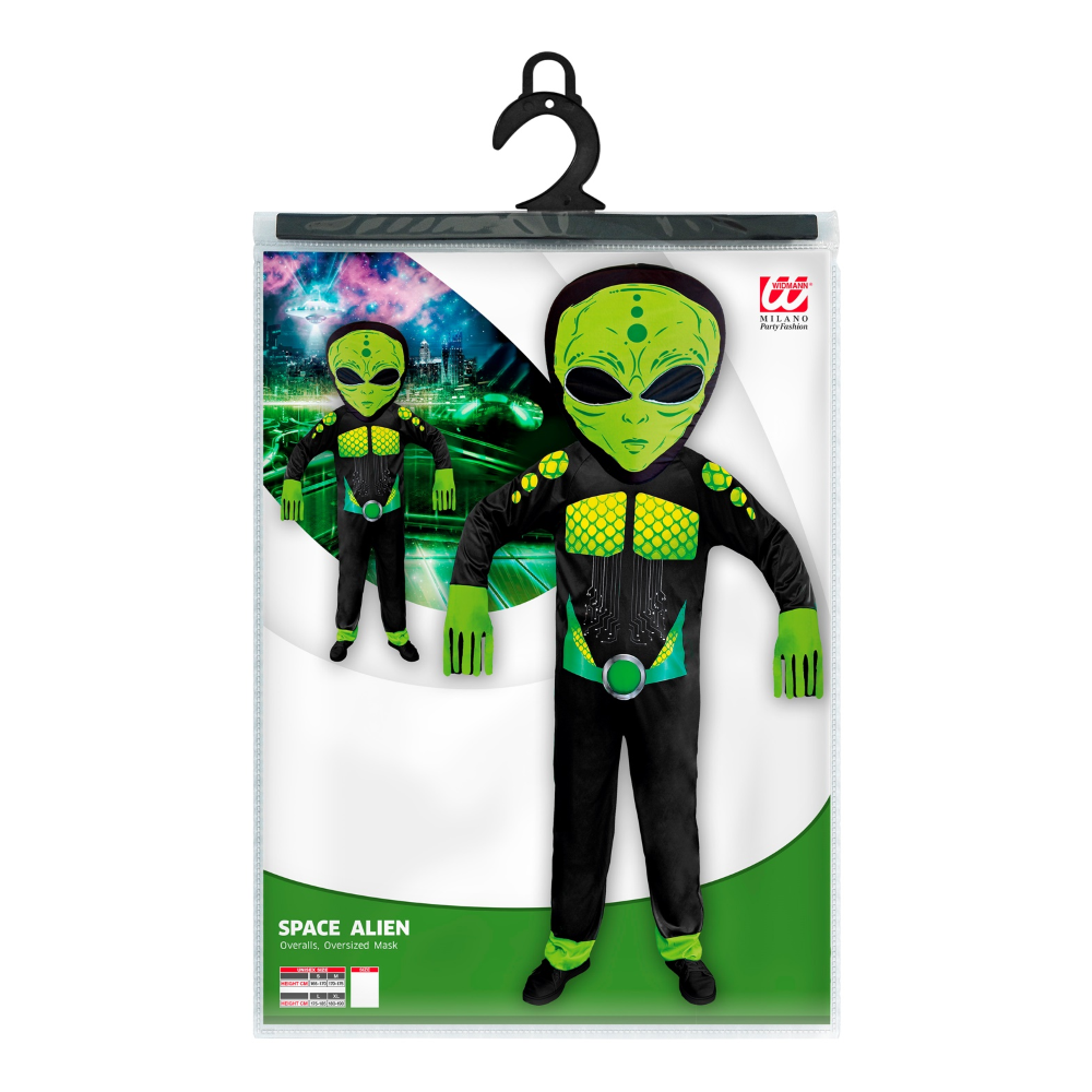 COSTUME VESTITO ABITO TRAVESTIMENTO CARNEVALE UOMO EXTRATERRESTRE ALIENO - 0193 Adulto